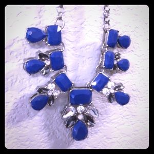 Fancy Blue and silver necklace - like new!